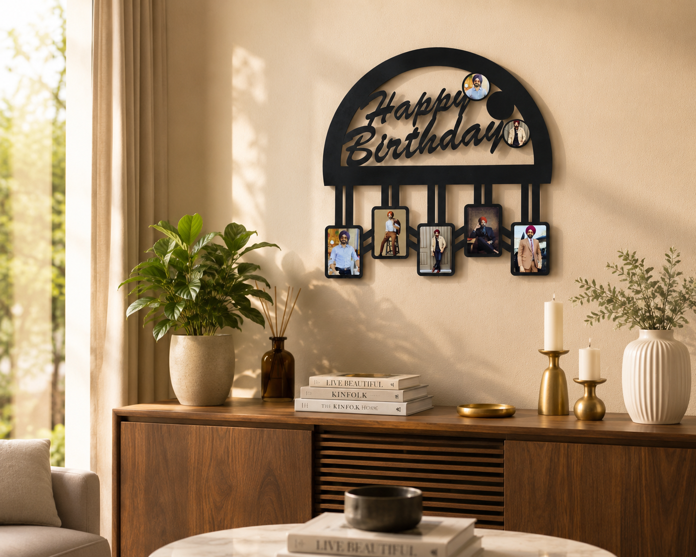 Personalized Happy Birthday Wooden Photo Frame